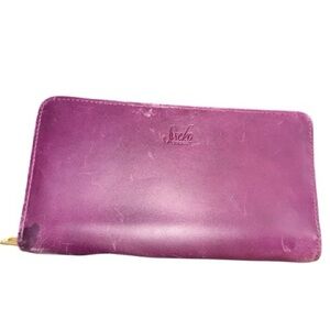 Sseko Long Plum Zip-Around Wallet, Wristlet